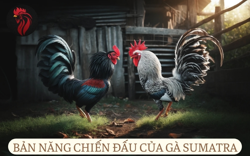 Bản năng chiến đấu của Gà Sumatra tại sới chọi gà.