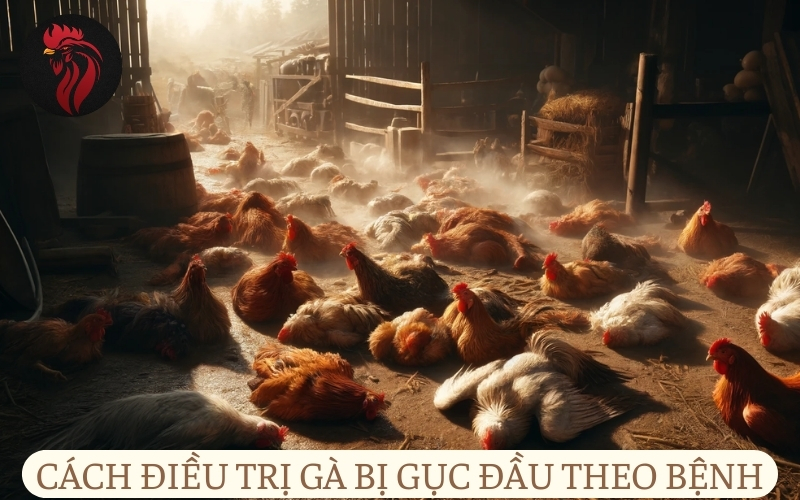 Cách điều trị gà bị gục đầu theo từng căn bệnh.