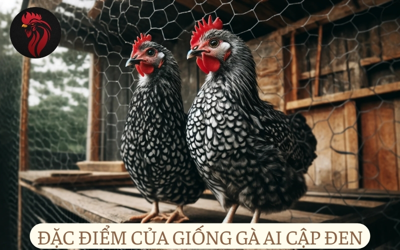 Đặc điểm của giống gà Ai Cập đen.