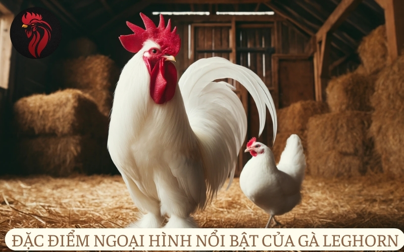 Đặc điểm ngoại hình nổi bật của giống gà Leghorn.