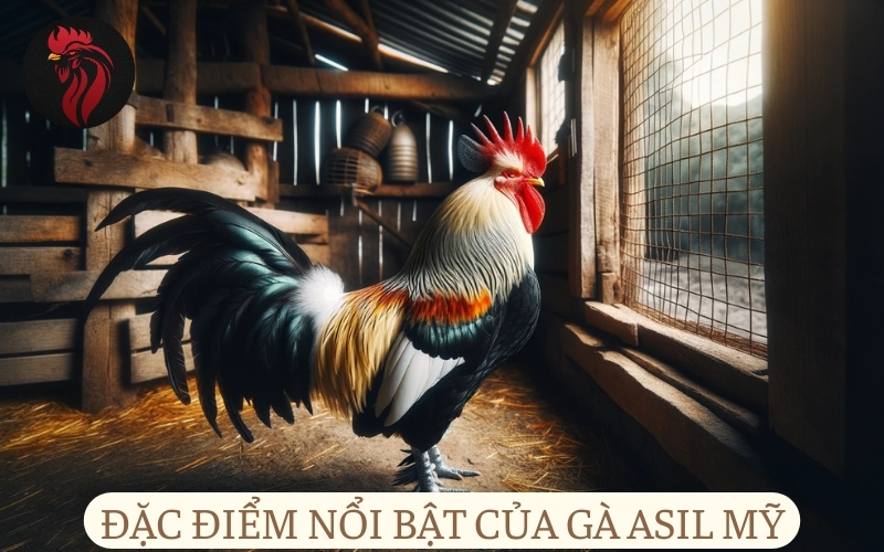 Đặc điểm nổi bật của gà Asil Mỹ.