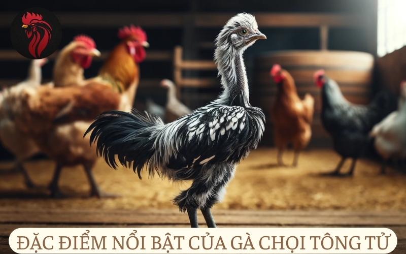 Đặc điểm nổi bật của gà chọi tông tử.