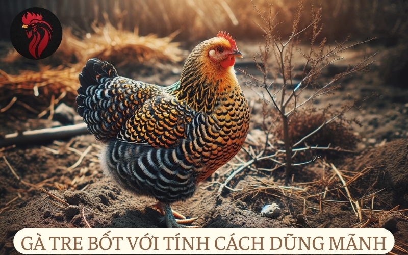 Gà tre bốt với tính cách dũng mãnh.