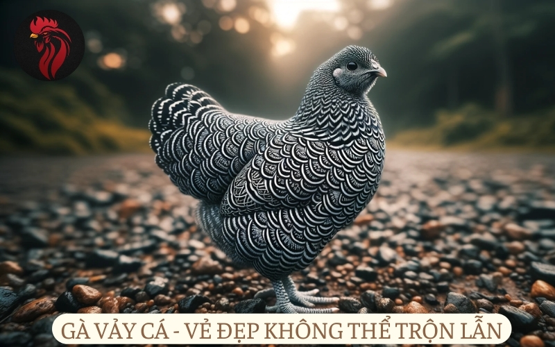 Gà vảy cá - vẻ đẹp không thể trộn lẫn.