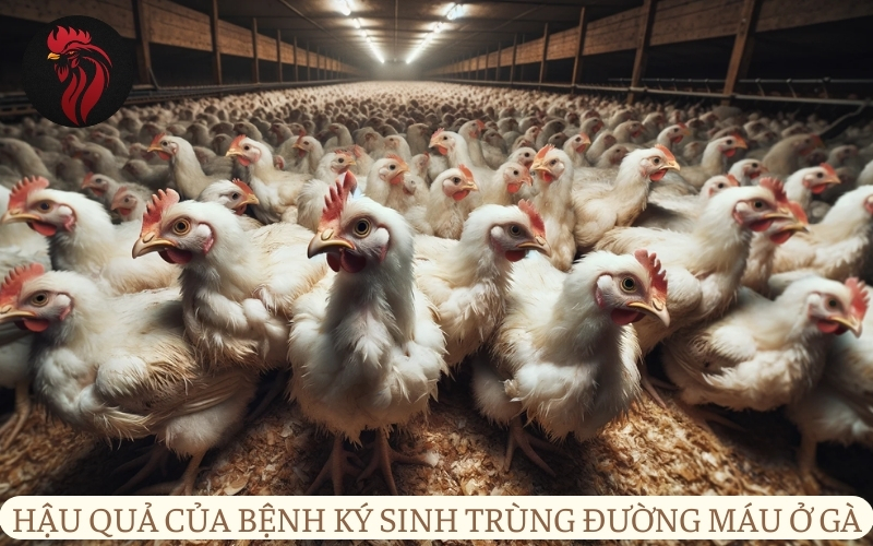 Tác hại của bệnh ký sinh trùng đường máu ở gà.