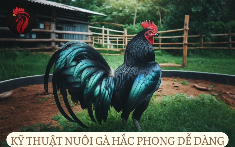 Kỹ thuật nuôi gà Hắc Phong dễ dàng.