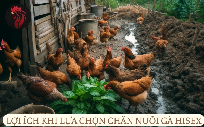 Lợi ích khi lựa chọn mô hình chăn nuôi gà Hisex.