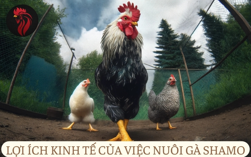 Lợi ích kinh tế của việc nuôi gà Shamo.