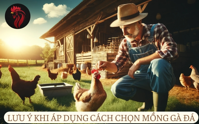 Lưu ý khi áp dụng cách chọn mồng gà đá.