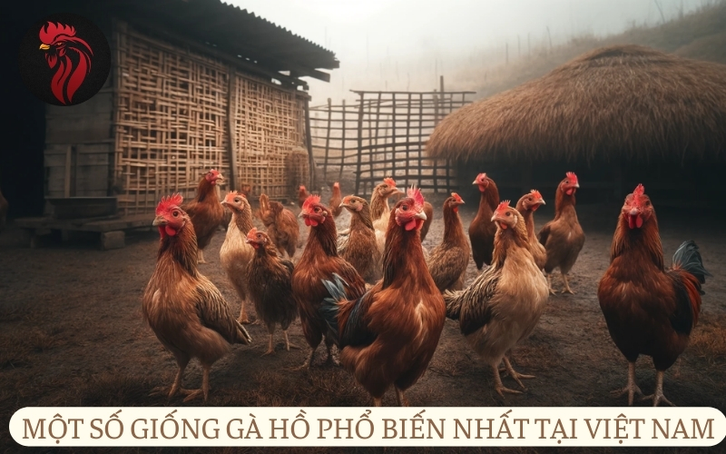 Một số giống gà Hồ phổ biến nhất tại Việt Nam.