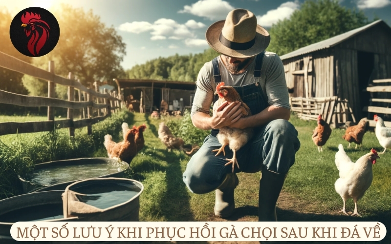 Một số lưu ý khi phục hồi gà chọi sau khi đá về.