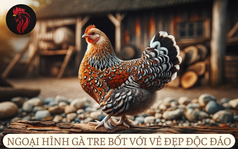 Ngoại hình gà tre bốt với vẻ đẹp độc đáo.