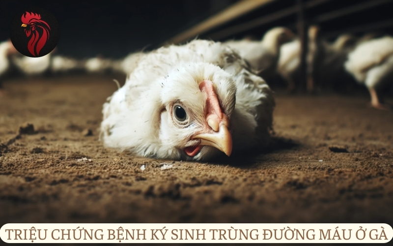 Triệu chứng bệnh ký sinh trùng đường máu ở gà.