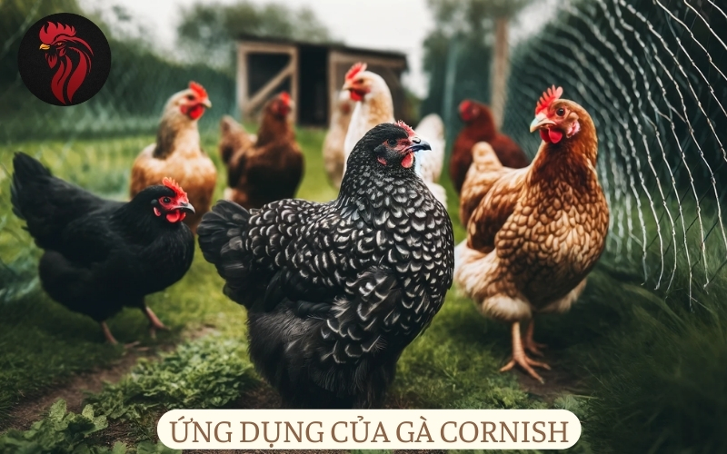 Ứng dụng của gà Cornish.